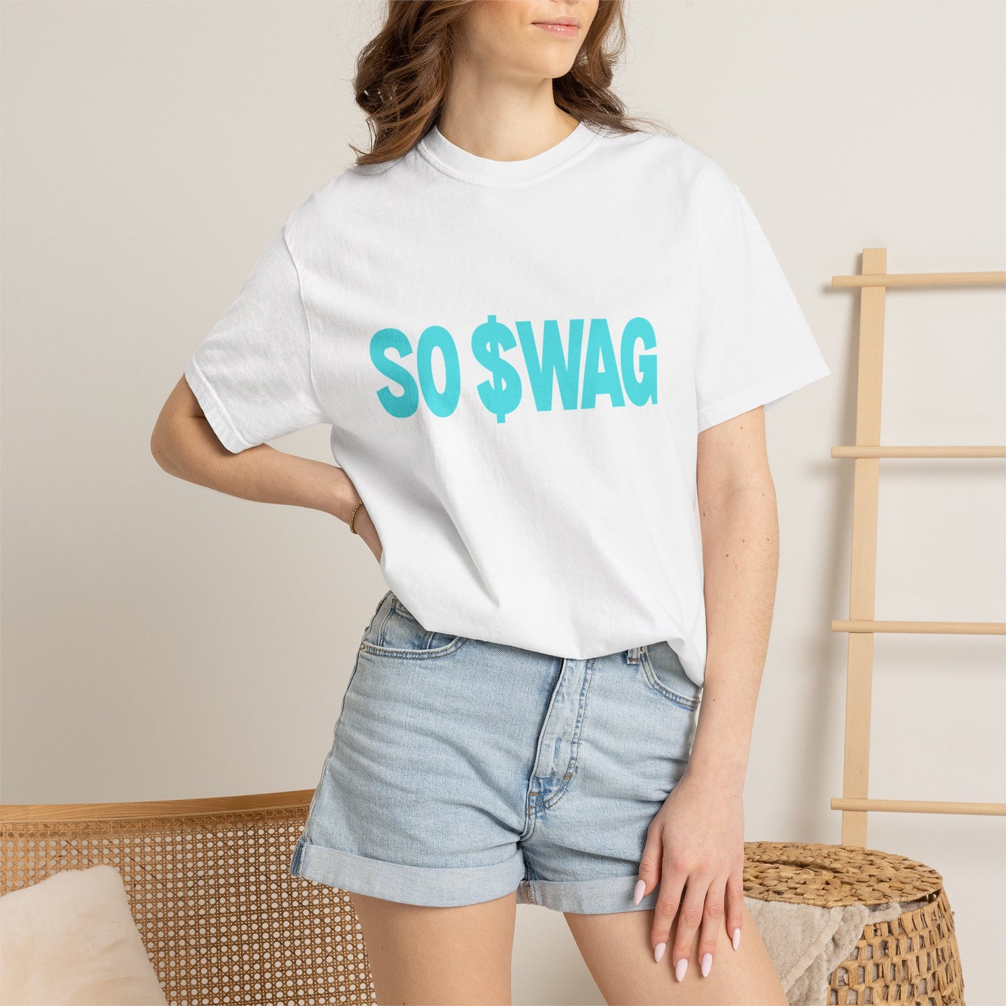 "SO $WAG" comfy, relaxed fit Tee